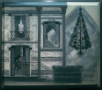 house and garden with a tree